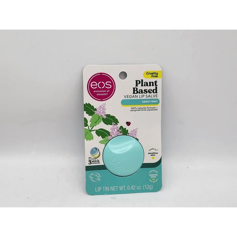 EOS Sweet Mint Plant Based Vegan Lip Balm‎ Protective Moisture